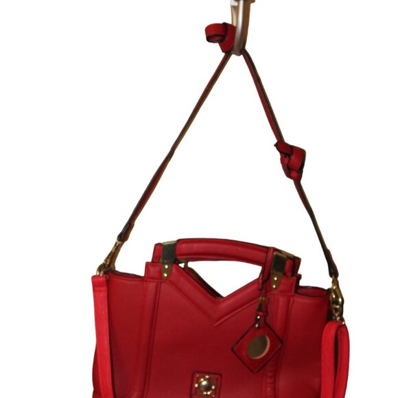 SALE! ALL PURSES $10 Catherine Malandrino Red Handbag EUC - Picture 2 of 16